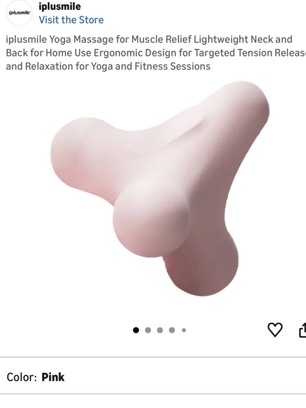 Pink Triple-Point Massage Release Tool - Home Accents - Picture 1 of 1